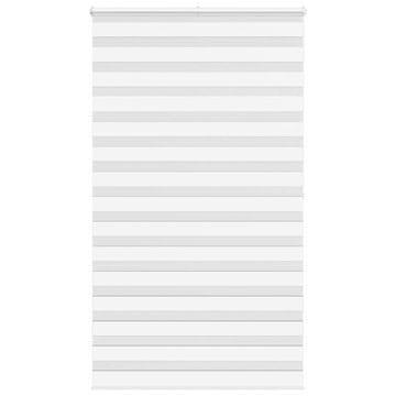 shumee vidaXL Zebra senčilo bela 125x200 cm tkanina širina 120,9cm poliester