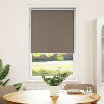Vidaxl vidaXL Zatemnitvena rolo senčila kavne barve 80x175 cm, širina blaga