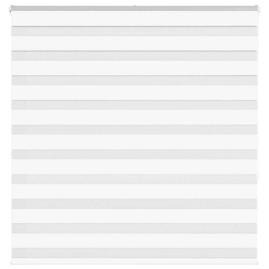 shumee vidaXL Zebra senčilo bela 150x150 cm tkanina širina 145,9cm poliester