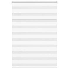 shumee vidaXL Zebra senčilo bela 115x150 cm tkanina širina 110,9cm poliester
