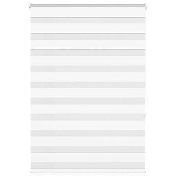 Vidaxl Zebra senčilo bela 115x150 cm tkanina širina 110,9cm poliester