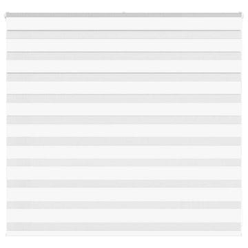 shumee vidaXL Zebra senčilo bela 165x100 cm tkanina širina 160,9cm poliester