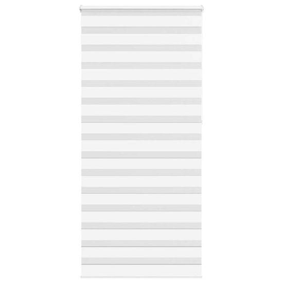 shumee vidaXL Zebra senčilo bela 100x230 cm tkanina širina 95,9cm poliester