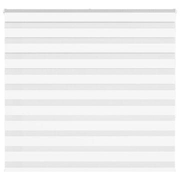 shumee vidaXL Zebra senčilo bela 165x150 cm tkanina širina 160,9cm poliester