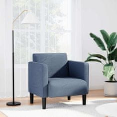shumee vidaXL Sedežna garnitura z nasloni za roke modra 54cm Corduroy tkanina