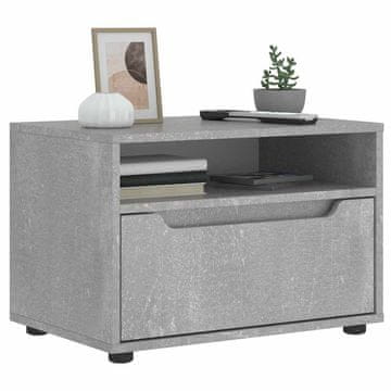 Vidaxl vidaXL TV omarica "VISNES" betonsko siva 60x40x38 cm lepljen les