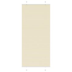 shumee vidaXL Plisirana žaluzija Cream 85x200 cm Širina tkanine 84,4 cm