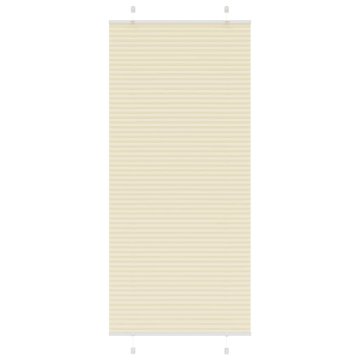 Vidaxl Plisirana žaluzija Cream 85x200 cm Širina tkanine 84,4 cm