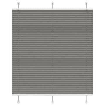 Vidaxl Plisirana žaluzija Antracit 120x150 cm Širina tkanine 119,4 cm