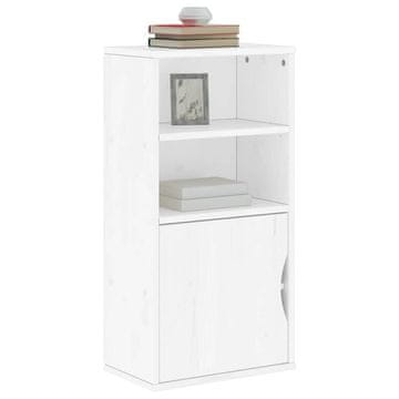 Vidaxl vidaXL Stranska omarica "ODDA" bela 40x24x79 cm masiven borov les