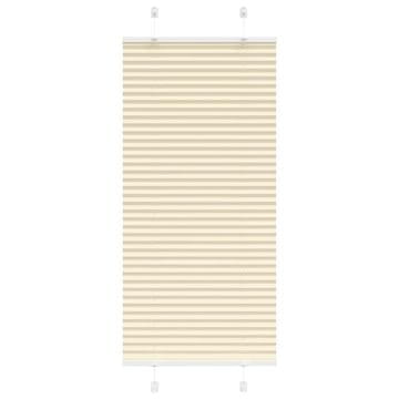 Vidaxl vidaXL Krem plisirana senčila 65x150 cm, širina blaga 64,4 cm