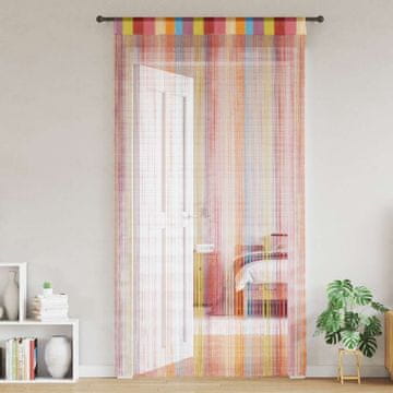 shumee vidaXL Zavese iz nitk 2 kosa 140x250 cm večbarvne barve