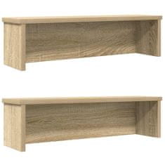 Vidaxl Kuhinjski regali za zlaganje 2 kosa sonoma hrast 50x15x16 cm