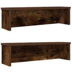 Vidaxl Kitchen Racks Stackable 2 pcs dimljeni hrast 50x15x16 cm