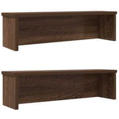 Vidaxl Kitchen Racks Stackable 2 pcs rjavi hrast 50x15x16 cm