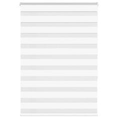 shumee vidaXL Zebra senčilo bela 110x150 cm tkanina širina 105,9cm poliester