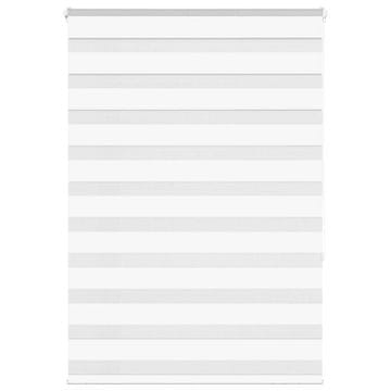 shumee vidaXL Zebra senčilo bela 110x150 cm tkanina širina 105,9cm poliester