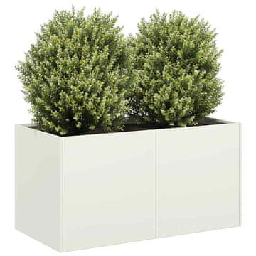 Vidaxl vidaXL Sadilno korito, belo, 80x40x40 cm, hladno valjano jeklo
