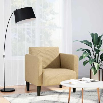 shumee vidaXL Sedežna garnitura z nasloni za roke svetlo zelena siva 54 cm