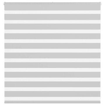 shumee vidaXL Zebra senčilo svetlo sivo 145x100 cm tkanina širina 140,9 cm