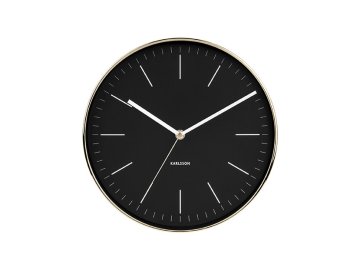 Karlsson stenska ura Minimal črna