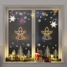 shumee vidaXL Božična luč Angel Silhouette 2 kosa 50 LEDs Warm White