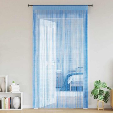 shumee vidaXL Zavese iz nitk 2 kosa 140x250 cm svetlo modre barve