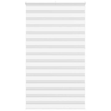 shumee vidaXL Zebra senčilo bela 125x230 cm tkanina širina 120,9cm poliester