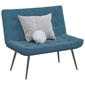 Vidaxl vidaXL Modra klop 110x74x84 cm žamet