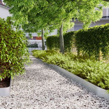 shumee vidaXL Travnate obrobe 50 kosov 15x103 cm Pocinkano jeklo