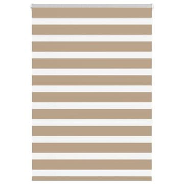 shumee vidaXL Zebra senčilo peščeno rjava 105x150 cm tkanina širina 100,9 cm