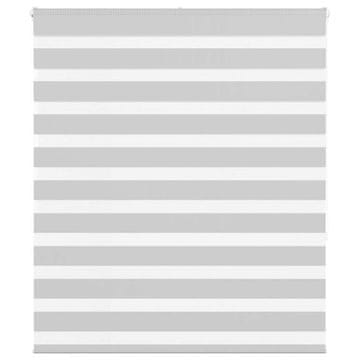 shumee vidaXL Zebra senčilo svetlo sivo 135x150 cm tkanina širina 130,9 cm