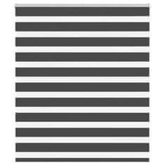 shumee idaXL Zebra senčilo črna 135x150 cm tkanina širina 130,9 cm poliester