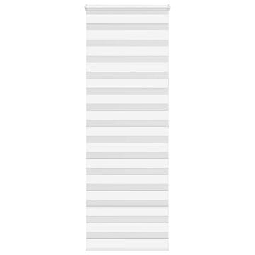 Vidaxl vidaXL Zebra rolo zavesa, bela, širina blaga 65,9 cm, poliester