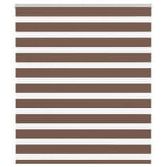 shumee vidaXL Zebra senčilo rjave 120x150 cm tkanina širina 115,9cm poliester