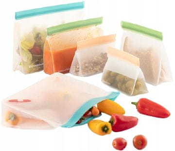 shumee Zags 6-pack ECOfriendly hermetično zaprte vrečke za hrano