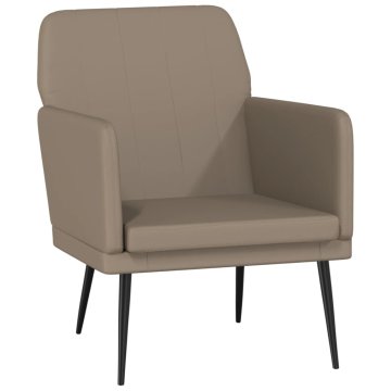 Vidaxl Fotelj kapučino 61x78x80 cm umetno usnje