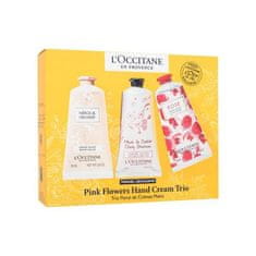Trio darilni set kreme za roke Pink Flowers