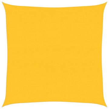 Vidaxl Senčnik jadro 160 g/m² kvadratno rumeno 6x6 m HDPE