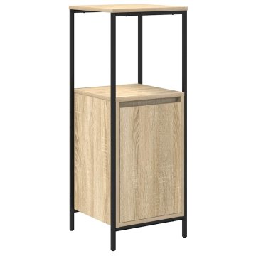 Vidaxl Kopalniška omarica s policami sonoma hrast 36x35x95 cm
