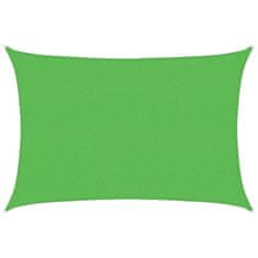 Vidaxl Senčno jadro 160 g/m² svetlo zeleno 2,5x3,5 m HDPE