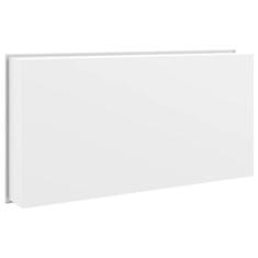 Vidaxl Niša za tuš kabino mat bela 62x32x9 cm nerjaveče jeklo