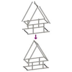 Vidaxl Stojalo za drva olivno zelena 50x25x60 cm hladno valjano jeklo