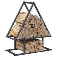 Vidaxl Stojalo za drva antracit 50x25x60 cm hladno valjano jeklo
