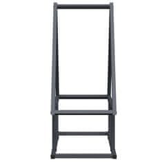 Vidaxl Stojalo za drva antracit 50x25x60 cm hladno valjano jeklo