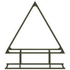 Vidaxl Stojalo za drva olivno zelena 80x25x90 cm hladno valjano jeklo