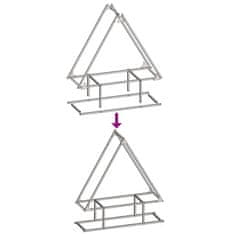 Vidaxl Stojalo za drva olivno zelena 80x25x90 cm hladno valjano jeklo