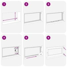 Vidaxl Kletno okno RISOR 80x60 cm vrtljivo-nagibno DIN desno antracitno