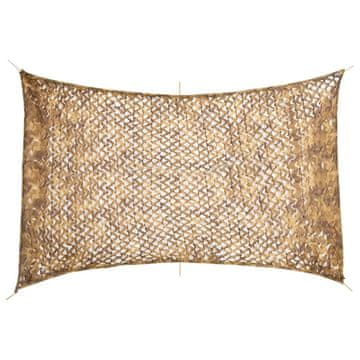 Vidaxl vidaXL Kamuflažna mreža z torbo za shranjevanje 410 x 285 cm peščeno rjava