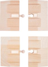 Small foot majhna noga Lesena avtomobilska steza Rampe 4 kosi